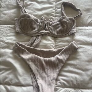 Monday Swimwear Tan Bikini Set